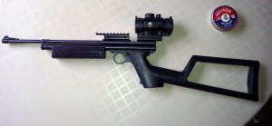 Crosman 1322 modded Red Dot Shoulder Stock