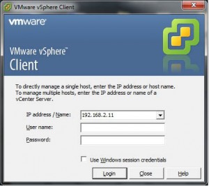 vsphere login