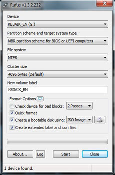 Rufus - Bootable USB
