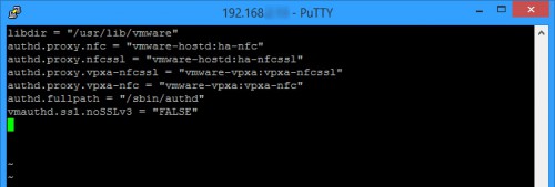 SSH into ESXi Host