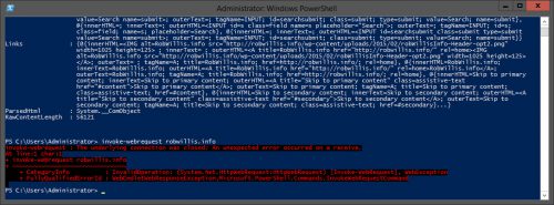 powershell-request-denied